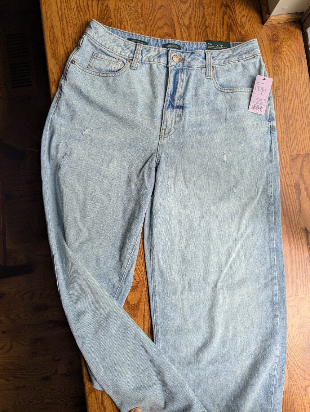 wild fable High-Rise Light Wash Baggy Leg Jeans